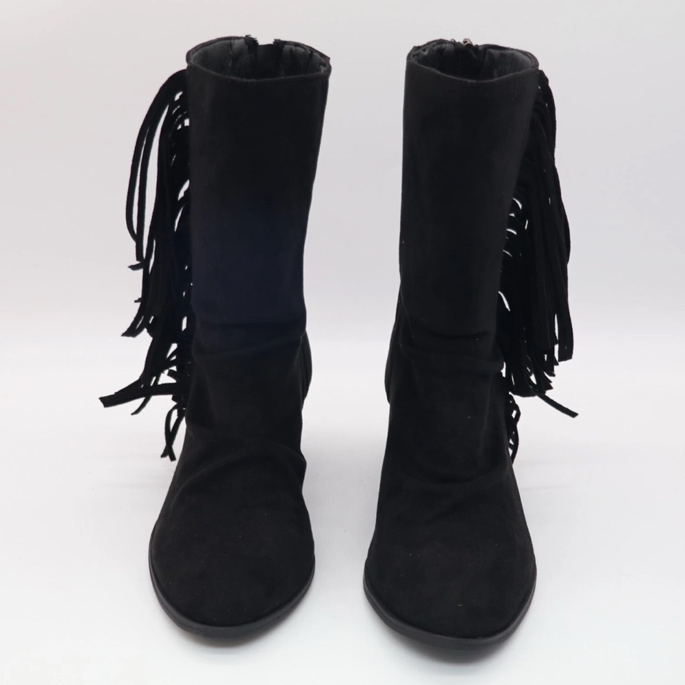 Black Fringe Women's Boots